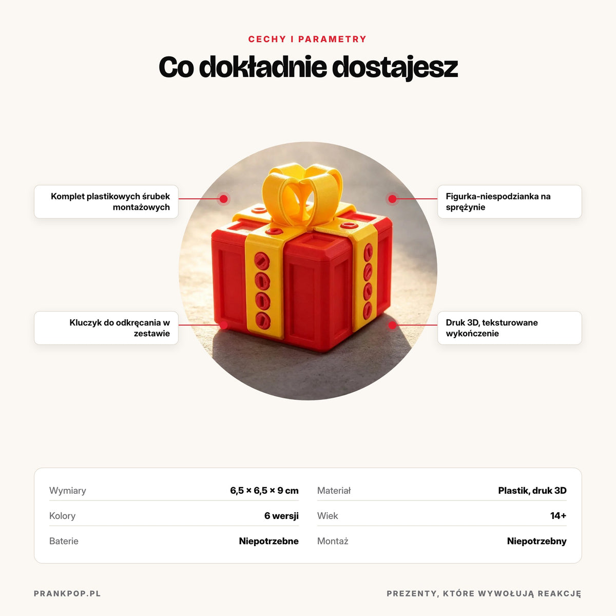 Nerwobox – wymiary 6,5 × 6,5 × 9 cm, zawartość zestawu i parametry